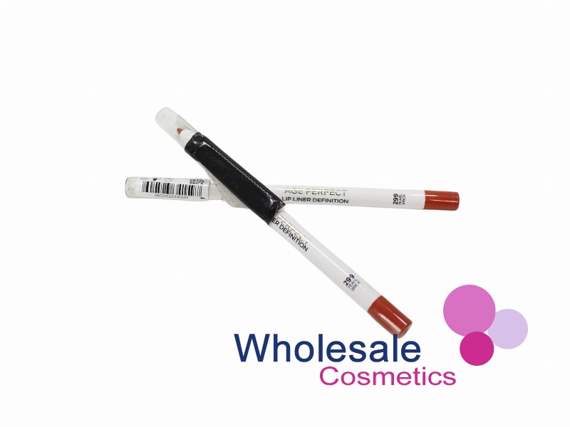 12 x L'Oreal Age Perfect Anti Feathering Lip Liner Pencil - 299 PEARL BRICK